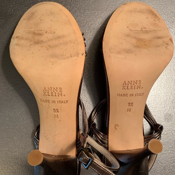 Anne Klein Braid front metallic Sandals 🔴 - Picture 7 of 7